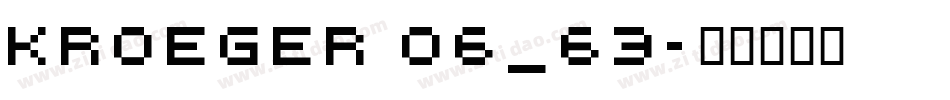 kroeger 06_63字体转换